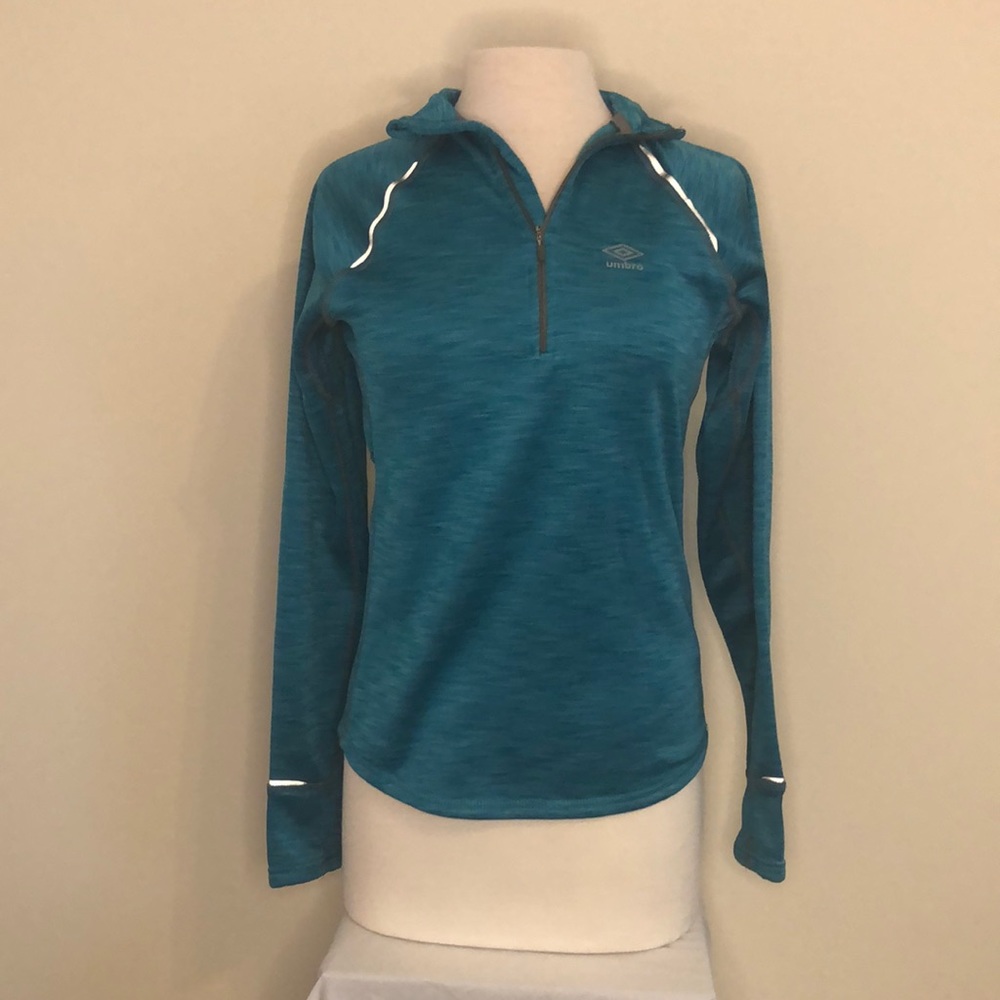 Umbro Athletic Teal Quarter-Zip Pullover